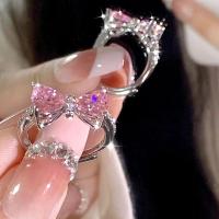 ราคา แหวนผู้หญิง แหวนเพชร โบว์แฟชั่น สไตล์เกาหลี ของขวัญเครื่องประดับสำหรับคู่รัก Pinapple (20685421695)