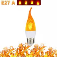 ราคา B22 E27เปลวไฟ LED หลอดไฟ4โหมดปาร์ตี้ LED ไฟเปลวไฟเสมือนจำลอง Fire ไฟ KTV เทศกาลสวนโคมไฟตกแต่ง (21170289651)