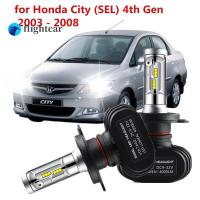 ราคา Flightcar สำหรับ Honda City SEL 4th Gen 2003 2008 ไฟฉายคาดศีรษะ H4ไฟ LED ไฟหน้ารถอุปกรณ์เสริมโคมไฟไฟหน้าอัตโนมัติ (19371268287)