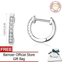 ราคา BAMOER ต่างหูห่วงกลมเงินแท้925สำหรับผู้หญิงต่างหูเงินแท้เครื่องประดับเงินแท้ SCE498 (13495433373)