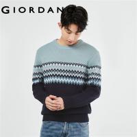 ราคา GIORDANO Men Sweaters Fair Isle Pattern Xmas Sweaters Chunky 7 Stitch Knitting Crewneck Warm Fashion Casual Sweaters 18053602 (20238647579)