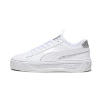 ราคา PUMA BASICS รองเท้าผ้าใบผู้หญิง Smash Platform v3 Pop Up สีขาว FTW 39250402 (20173812556)