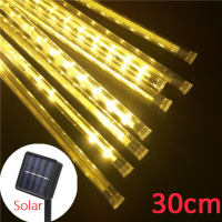 ราคา ไฟโซล่าเซลล์ ไฟดาวตกโซล่าเซลล์ ไฟประดับตกแต่ง ไฟดาวตก 8 แท่ง30 cm 50cm ทนแดด ทนฝน ไฟฝนดาวตก (21066580526)