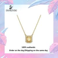 ราคา Swarovski สร้อยคอคริสตัลเพชรเพชรสีเหลือง สร้อยคอแฟชั่นของผู้หญิง S925 เงินสเตอร์ลิง ของขวัญวันวาเลนไทน์ของขวัญวันเกิด (20764445682)