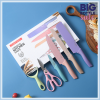 ราคา ชุดมีดทำครัว เซรามิค ชุดมีดครัว ชุดมีด มีดทำครัว ครบชุด6ชิ้น เกรดขึ้นห้างอย่างดี มีดเคลือบเซรามิค สีพลาสเทล ER 0278 (21079748340)