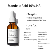 ราคา The Ordinary Mandelic Acid 10 HA 30ml สครับขัดผิวอย่างอ่อนโยนในรูปแบบเซรั่ม (20831948372)