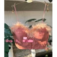 ราคา เสื้อครอป แต่งขนฟรุ้งฟริ้ง (20895014192)