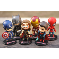 ราคา Super Hero ตุ๊กตาฟิกเกอร์ Figure Model ซุปเปอร์ฮีโร่ โมเดล ตุ๊กตาฮีโร่ avenger marvel dc ขนาดประมาณ 10ซม (12234919146)