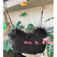 ราคา เสื้อครอป แต่งขนฟรุ้งฟริ้ง (20895014191)