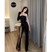 ราคา คอลเล็คชั่นนี้ ชุดจั๊มสูท แขนยาว เปิดไหล่ข้างเดียว ซีทรูเพชรผ่าชาย ดีเท็ล 10 10ไปเลยคใส่แซ่บๆ ห้ามพลาดเลยน้าตัวนี้ (18498987808)