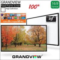 ราคา Grandview EDGE SERIES Ultra Thin FIXED FRAME SCREEN 100 2479x1395mm UHD130 4K Projector Screen 16 9 (388686453)