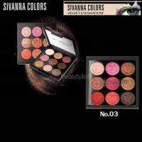 ราคา ของแท้ อายแชโดว์ Sivanna Colors Velvet Eyeshadow รหัส HF4002 (6465398233)