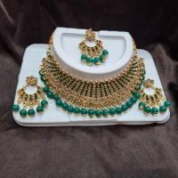 ราคา ชุดสร้อยคอต่างหูและหน้าผาก อินเดีย งานพลอยอินเดีย (21127561655)