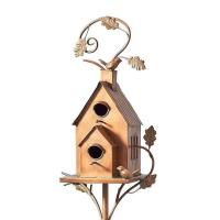 ราคา Birdhouse Garden Stakes Metal Bird House with Pole Large Bird Houses for Courtyard Backyard Patio Outdoor Garden Decor เบิร์ดเฮาส์ การ์เด้น สเตคส์ (21027116357)