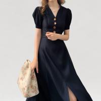 ราคา Closet Crush Maxi skirt with front slit Navy กระโปรงยาวผ่าหน้า (21071733078)