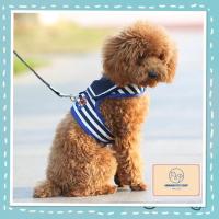 ราคา สายจูงน้องหมา น้องแมว พร้อมเสื้อกะลาสี สายจูงน้องสัตว์เลี้ยงลายกะลาสี สายจูงมีเสื้อ สายจูงรัดอก (18915136781)