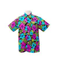 ราคา เสื้อฮาวาย เสื้อเชิ้ต เสื้อสงกรานต์ ลายดอก พื้นดำ พื้นขาย สงกรานต์ แบบลายไทย (17797153455)