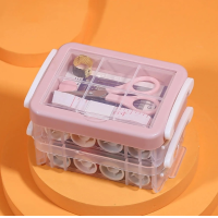 ราคา Dita shop ชุดเข็มด้าย อุปกรณ์เย็บผ้า แบบสามชั้น ชุดเย็บผ้าพกพาชุดกล่องเครื่องมือเย็บผ้า (20358706118)