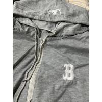 ราคา พร้อมส่ง เสื้อคลุมแขนยาว ผู้ใหญ่ มีฮู้ด MLB ผ้าเกล็ดปลา No 057 (20845799652)