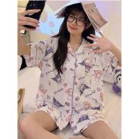 ราคา ชุดสูทใส่อยู่บ้านใหม่ของคุโรมิสไตล์อินการ์ตูน ชุดนอนกางเกงขาสั้นแขนสั้นฤดูร้อนของผู้หญิงสวมใส่ในบ้าน (20600106361)