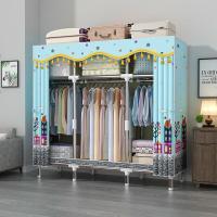 ราคา ตู้เสื้อผ้า Leego 26 มม ตู้แขวนผ้าแขวนผ้าไม้กรอบติดตั้งง่าย 2m5 โครงเหล็กขนาดใหญ่พิเศษกันน้ำทนทานสวยงามความจุขนาดใหญ่ (19925047344)
