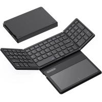 ราคา คีย์บอร์ดบลูทูธพับได้คีย์บอร์ดบลูทูธแบบชาร์จไฟได้พร้อมทัชแพดขนาดใหญ่แบบไตรพับได้ (21170858582)