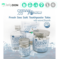 ราคา Jellydon Cheww co ยาสีฟันอัดเม็ด ชิลล์ดอทโค ยาสีฟันเม็ดรักษ์โลก รส Sea Salt ECO Toothpaste tabs Eco product Eco Friendly สินค้าจากแบรนด์แท้ 100 (16613109038)