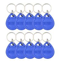 ราคา 10pcs 125khz RFID Proximity Keychain TK4100 Sticker Card Tag Key Keyfob Door Entry Access Control KeyChain Token RFID Keyfob (19882982337)