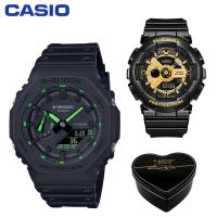 ราคา G Shock Baby G GA2100 BA110 คู่ชายหญิงชุดกีฬานาฬิกาแสดงเวลาคู่กันกระแทกและกันน้ำโลกไฟ LED คนรักกีฬานาฬิการับประกัน 4 ปี BA 110 1A GA 2100 1A3 (16950318943)