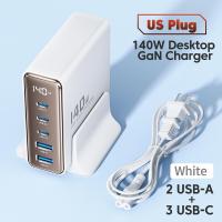 ราคา Toocki ที่ชาร์จ USB Type C 5พอร์ตออกเดสก์ท็อป140W พร้อมจอแสดงผลดิจิตอลชาร์จ GaN สำหรับแล็ปท็อปและแท็บเล็ตไอโฟนหัวเหว่ย Samsung Xiaomi (19720819137)