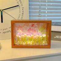 ราคา โคมไฟดอกไม้ DIY ทิวลิป กรอบรูปดอกทิวลิป โคมไฟ Led ของขวัญ ของตกแต่งบ้าน Led รูปดอกทิวลิปจําลอง ของขวัญวันเกิด ของให้แฟน คอมไฟดอกไม้ ของขวั (20016736049)