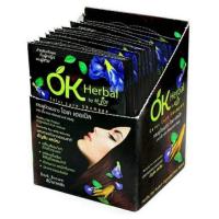 ราคา แชมพูปิดผมขาว OK Herbal ขายยกกล่อง 1 กล่องมี12ซอง สีน้ำตาลเข้ม (20762131422)