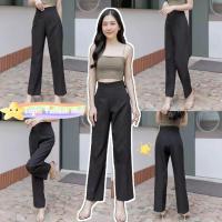 ราคา กางเกงทรงขากระบอกใหญ่ ขาบาน ตะขอหน้าซิปหน้า เอวสูง ผ้าฮานาโกะ ผ้านาโน พร้อมส่ง มีเก็บปลายทางนะคะ (20817485525)