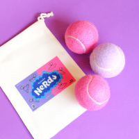 ราคา METCH Nerds Balls Barbie pink and pastel purple tennis balls (21096308707)