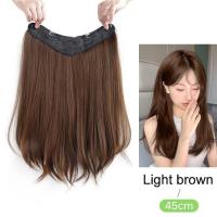 ราคา วิกผมครึ่งศรีษะรูปตัวยูสำหรับผู้หญิงผมหยิกยาว24 ต่อผมสังเคราะห์ทนความร้อนได้วิกผมสีน้ำตาลยาวสีดำธรรมชาติ (20721403339)