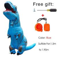 ราคา ชุดแต่งกายไดโนเสาร์พองลมจูราสสิโลกชุด trex ชุดแฟนซีคอสเพลย์ฮาโลวีนแบบพองเป่าลมชุดจั๊มสูทรูปสัตว์ ผู้ใหญ่ (1426266488)