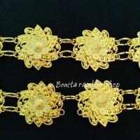 ราคา เข็มขัดชุดไทย เข็มขัดผ้าถุง เข็มขัดล้านนา เข็มขัดเส้นเล็ก สามารถปรับขนาดได้ เข็มขัดของเด็ก ใส่ได้ทั้งเด็กและผู้ใหญ่ ความยาวโดยประมาณ 39 40 นิ้ว (17288673904)