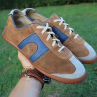 ราคา ส่งฟรี 9Us 27cm 42eu CAMPER men shoes มัสตาร์ด leather S8961 Pre owned Authentic (20877918888)