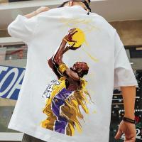 ราคา เสื้อยืดคุณภาพดี พร้อมส่ง เสื้อยืดแขนสั้น พิมพ์ลาย NBA Lakers No แฟชั่นฤดูร้อน สําหรับเด็กผู้ชาย 24 Kobe James No 23 เสื้อบาสเก็ตบอล (20581258390)