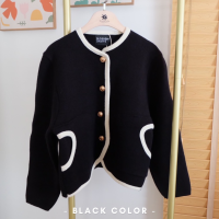 ราคา NEW พร้อมส่ง INCHEON CARDIGAN เสื้อคาร์ดิแกนผ้า knit เนื้อหนา ดีไซน์มินิมอล ทรงชาแนล ใส่คลุมสวยมาก ใส่ไปต่างประเทศกันหนาวดีสุด (21096195404)