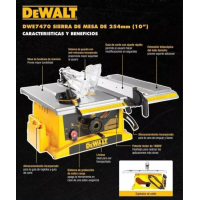 ราคา DEWALT โต๊ะเลื่อยวงเดือน10 รุ่น DWE7470 ในชุดแถมใบเลื่อยตัดไม้ 10x40T 1ใบ รับประกัน (20767623906)