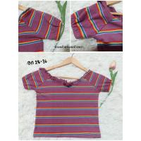 ราคา เสื้อแฟชั่นมือ2 เสื้อครอป เสื้อไหมพรม เสื้อทำงาน (17927259063)