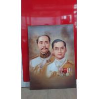 ราคา รูปภาพมงคล รูปคู่ ร 5 ร 9 ภาพโปสเตอร์ กรอบทองเรียบ ขนาดภาพ 15x21นิ้วสำหรับบูชา กราบไหว้ ตกแต่งบ้าน ตกแต่งสำนักงาน (16426730322)