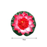 ราคา ดอกบัวลอยน้ำ เสริมฮวงจุ้ย พร็อพถ่ายรูป ตกแต่งบ้าน สวน สระ ดอกบัวปลอมลอยน้ำ ดอกบัว ดอกบัวมงคล 10cm 17cm (21144703677)