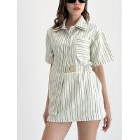 ราคา Cassie stripes Top shirt เสื้อเชิ้ตแขนสั้น oversize (21220177210)