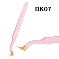 ราคา DEERCAND ความแม่นยำสูงที่มีคุณภาพสูงคีมขนตากุหลาบทองสแตนเลสต่อขนตาคีมเครื่องมือคีมป้องกันไฟฟ้าสถิตย์ (19960832188)