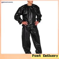 ราคา Broadfashion Outdoor Sauna Sweat Suit Fashion Solid Color Exercise Gym Suit For Sauna Fitness Gym Weight Loss (20641761123)