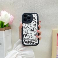ราคา สติ๊กเกอร์การ์ตูนซีรีส์ฮาโลวีนดีไซน์การพิมพ์ลวดลายหนังแกะนิ่มการป้องกันแบบยืดหยุ่นเคสโทรศัพท์ยางกันกระแทก TPU เหมาะสำหรับ Apple iPhone 14 Pro Max 13 12 11 XS Max XR X 7 8 Plus SE (20228792808)