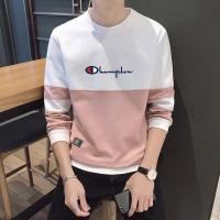 ราคา G MN Champion เสื้อคอกลมแขนยาวสำหรับผู้ชายเสื้อสเวตเตอร์ผ้าฝ้ายสีพื้นเสื้อผ้าอินเทรนด์สำหรับใส่นามบัตร (17045503380)