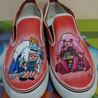 ราคา รองเท้า Slipon มือสอง เบอร์39 ลายAdventure time (18937609358)